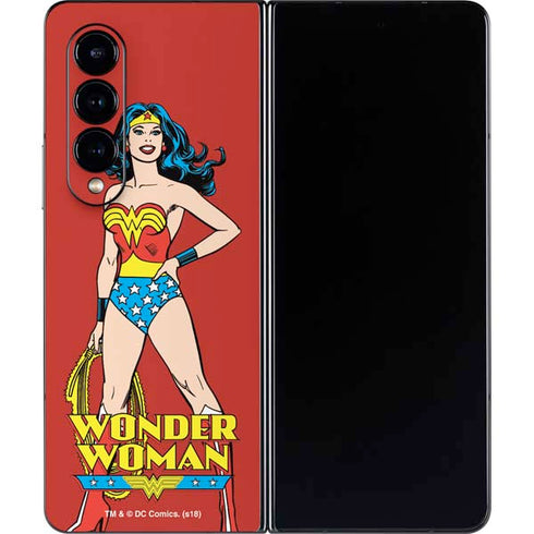 DC Comics Wonder Woman Classic Art Pose Galaxy Z Fold4 5G Skin